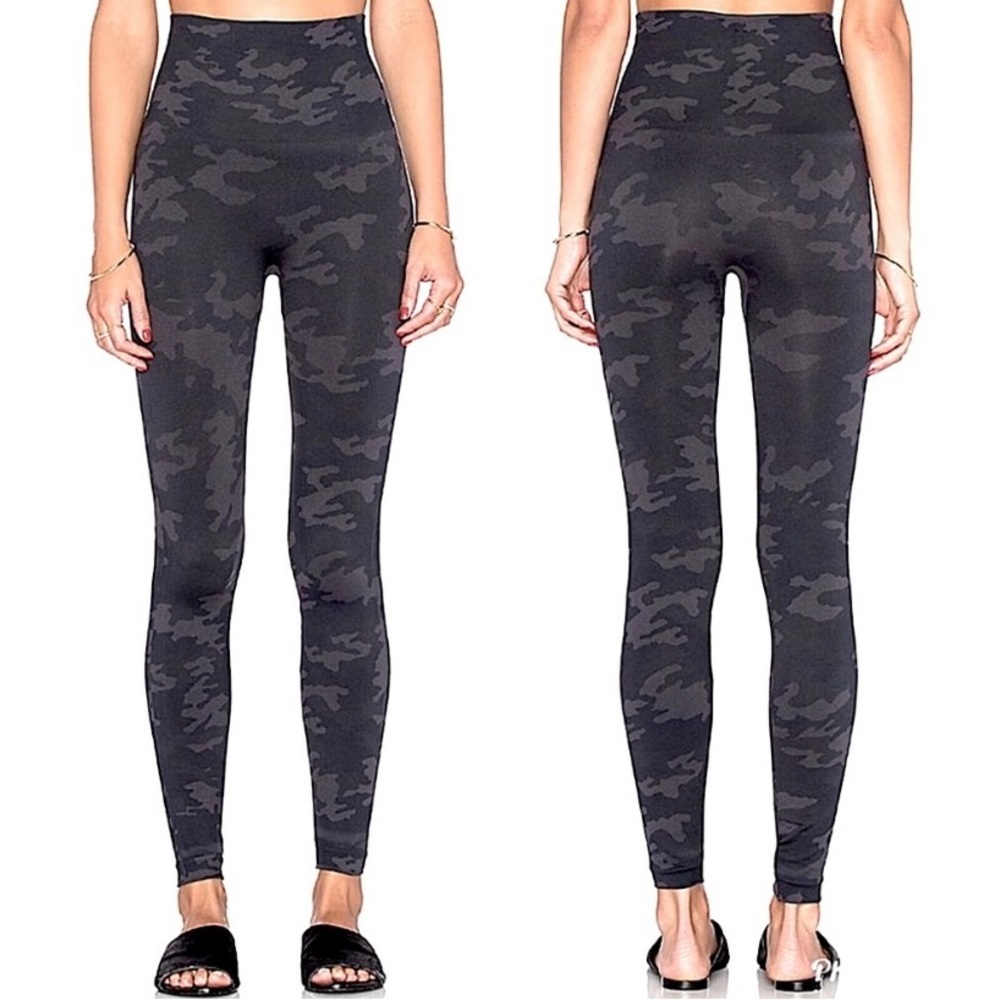 SPANX Women’s Dark Camouflage Leggings (High Waist)